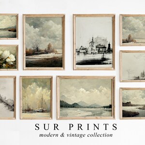 Trending jetzt Digitaldrucke | Vintage European Gallery Wandbild 10er SET | Vintage Wohnkultur DRUCKBARE | Vintage Dekor DRUCKBARE | 137
