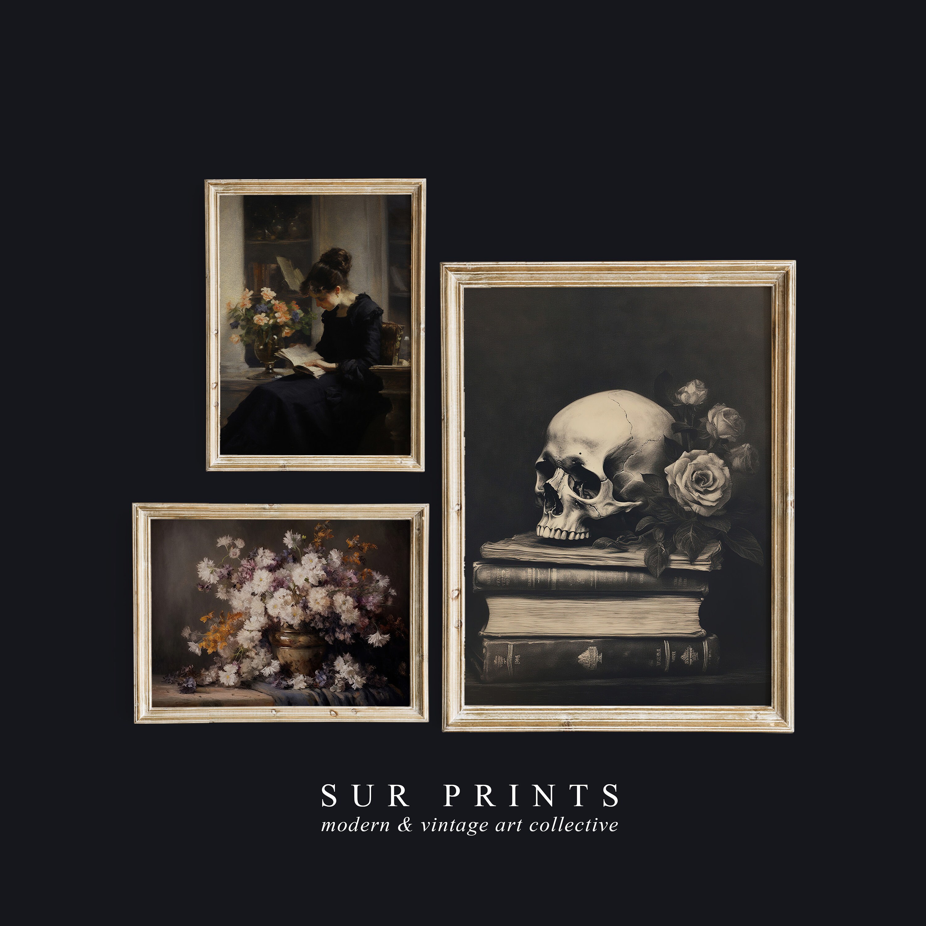 Dark Academia Gallery Wall Print Set, Printable Digital Download ...