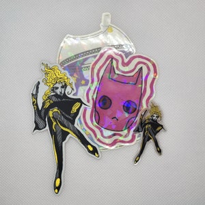 Bizarre Anime Sticker Pack - Golden Wind Stickers, Killer Queen Sticker, Mystery Star Platinum Coffee Sticker