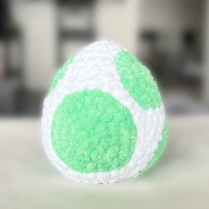 Yoshi Egg Crochet Pattern PDF plush amigurumi tutoriel US terms / FR patron au crochet Peluche Yoshi Oeuf fichier pdf à imprimer image 6