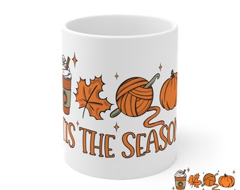 This the Season Crochet Mug, Gift for crochet lovers, Crocheter Gift mug, yarn mug, coffee mug, cute mug, gift for her, gift for crocheter