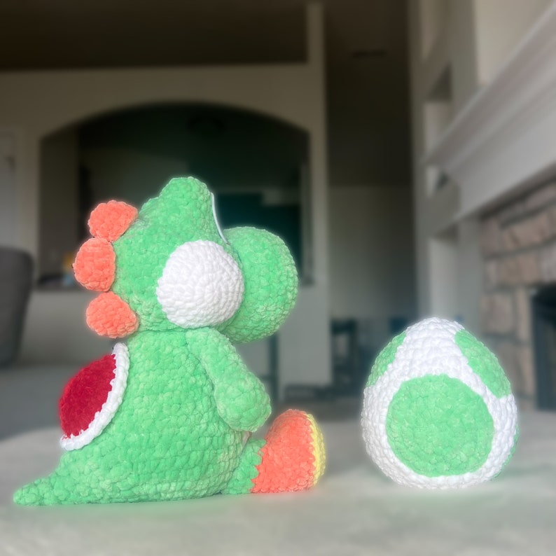 Yoshi Egg Crochet Pattern PDF plush amigurumi tutoriel US terms / FR patron au crochet Peluche Yoshi Oeuf fichier pdf à imprimer image 7