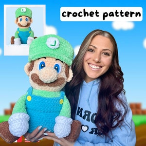 Luigi Häkelanleitung - amigurumi - Tutoriel - Super Mario / Patron au crochet
