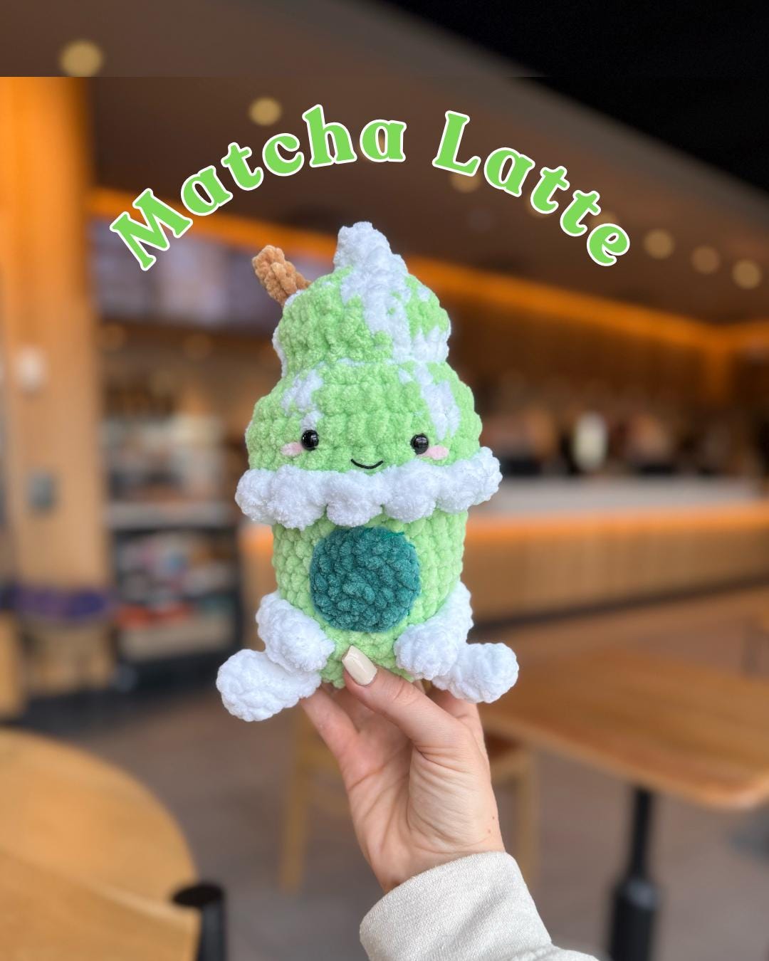 5 in 1 Crochet Coffee Shop Drinks Patterns Bundle - Jellycat