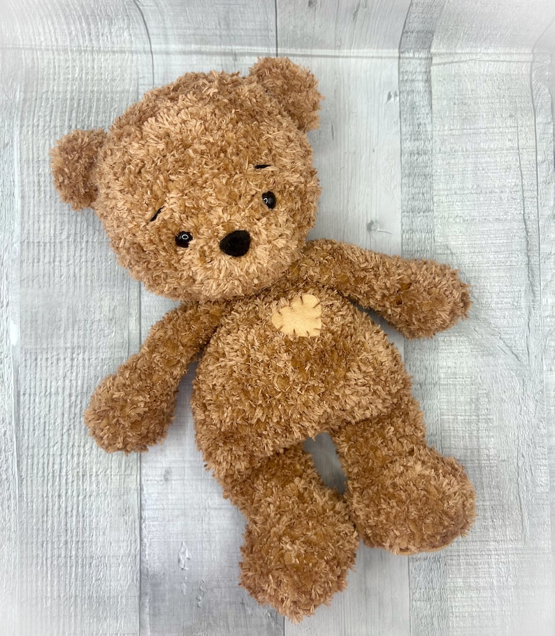 Doudou Teddy Bear Crochet Pattern - Cuddle Size - Bear Amigurumi Pattern - Valentine's day Baby Shower- Ours peluche doudou - patron crochet image 5