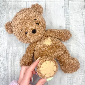 Doudou Teddy Bear Crochet Pattern - Cuddle Size - Bear Amigurumi Pattern - Valentine's day Baby Shower- Ours peluche doudou - patron crochet image 7
