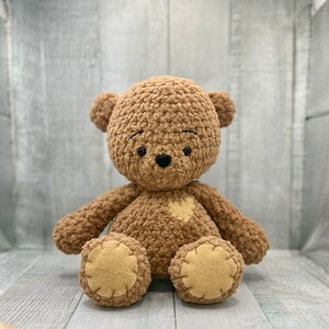 Doudou Teddy Bear Crochet Pattern - Cuddle Size - Bear Amigurumi Pattern - Valentine's day Baby Shower- Ours peluche doudou - patron crochet image 8