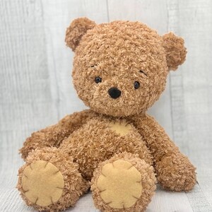 Doudou Teddy Bear Crochet Pattern - Cuddle Size - Bear Amigurumi Pattern - Valentine's day Baby Shower- Ours peluche doudou - patron crochet image 4