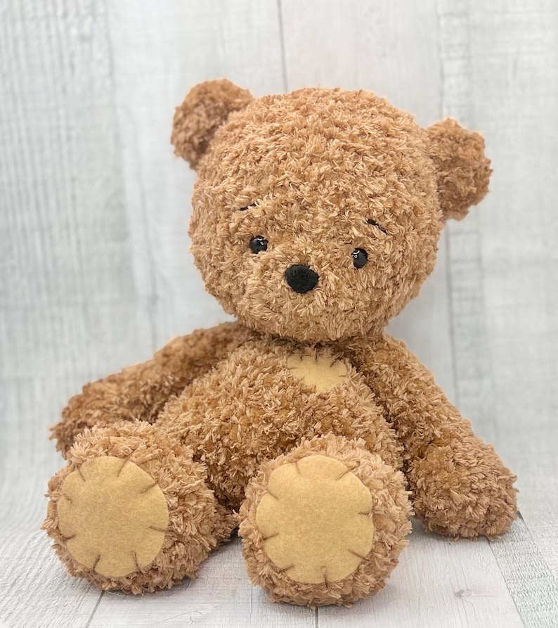 Doudou Teddy Bear Crochet Pattern - Cuddle Size - Bear Amigurumi Pattern - Valentine's day Baby Shower- Ours peluche doudou - patron crochet image 4