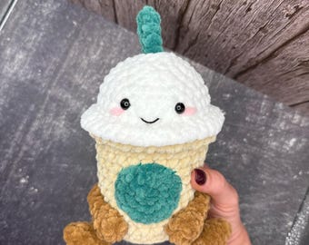 5 in 1 Crochet Coffee Shop Drinks Patterns Bundle - Jellycat