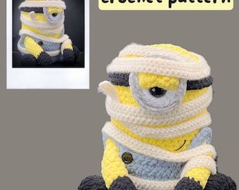 Stuart - Halloween - Minion crochet pattern pdf - halloween plush - AMIGURUMI / FR patron au crochet- Peluche minion fichier pdf à imprimer