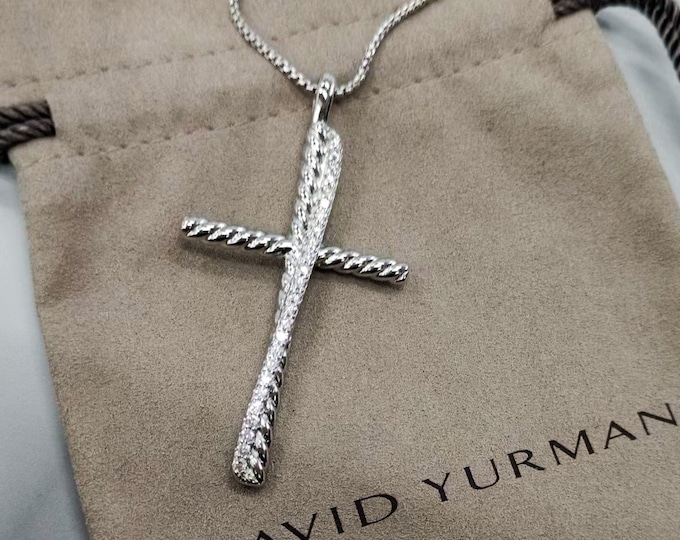 Previously Used David Yurman Diamond Cross Crossover - Etsy