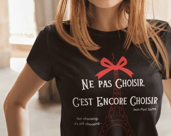 Emily Paris T-shirt, Not Choosing, Its Still Choosing French Quote Shirt, Gift for Emily Paris Fan, Emily and Gabriel, Paris France