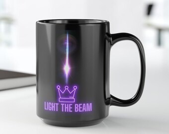 Light the Beam Kings Basketball Mug, Sacramento Basketball Fan Gift, Kings Basketball Team, Gift for Kings Fans, Sac Town Beam Team