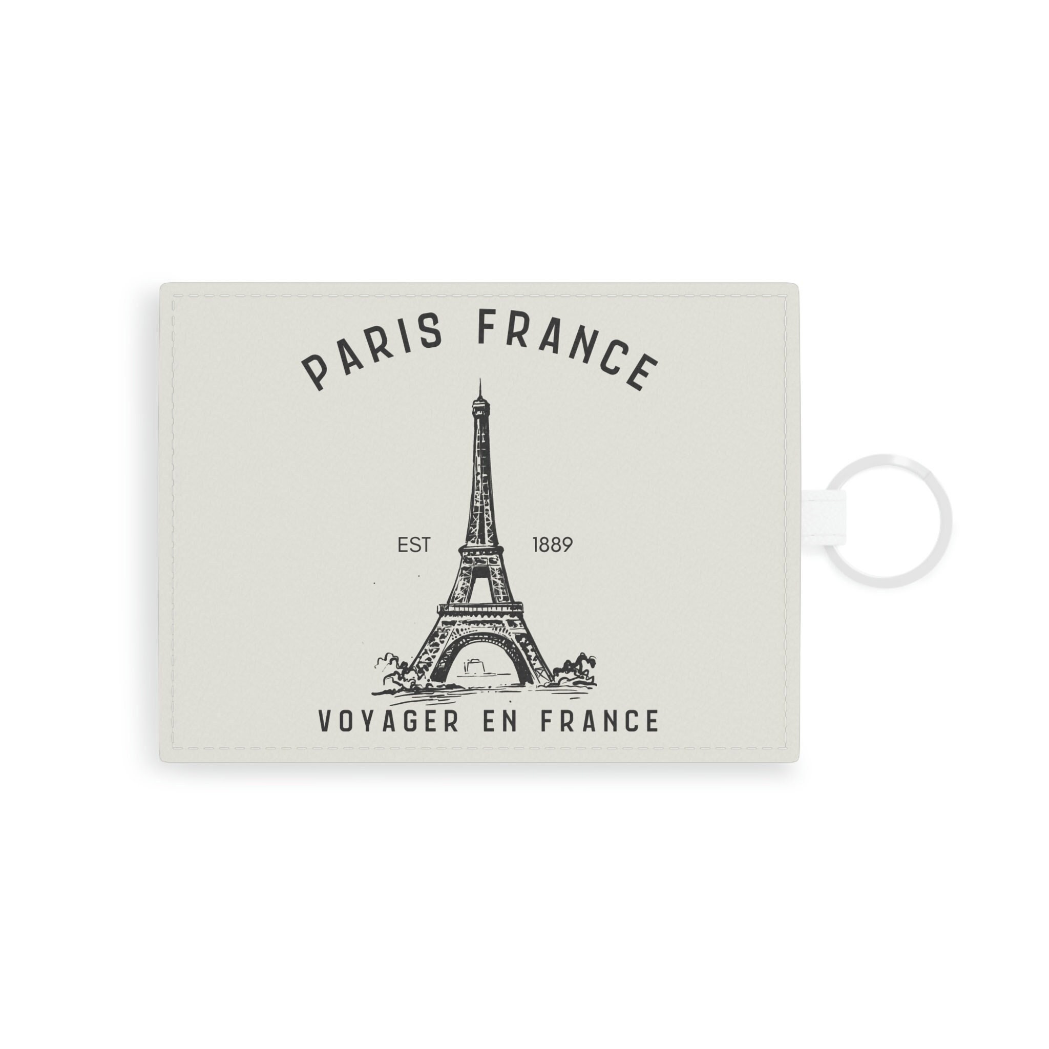 Saffiano Vegan Leather Card Holder Paris France Travel to France French European Vacation Indigo Honeycomb Emily Paris Gift for Her Etsy Ireland
