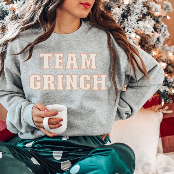 Team Grinch Sweater Family Matching Pajamas Couples Christmas Pajamas Grinch Shirt Christmas Party Gifts for Her Christmas Shirt Etsy Canada