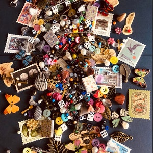 Chickadee&#39;s Treasures I Mystery Bag I Confetti Mix I Trinkets I Curiosities I Advent