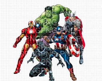 Marvel Avengers PNG - Instant Digital Download