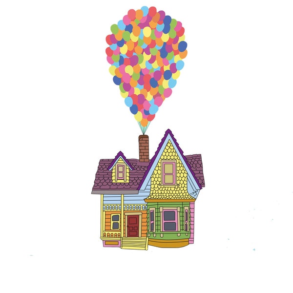 UP House with Balloons SVG PNG Digital Download Adventure is out there