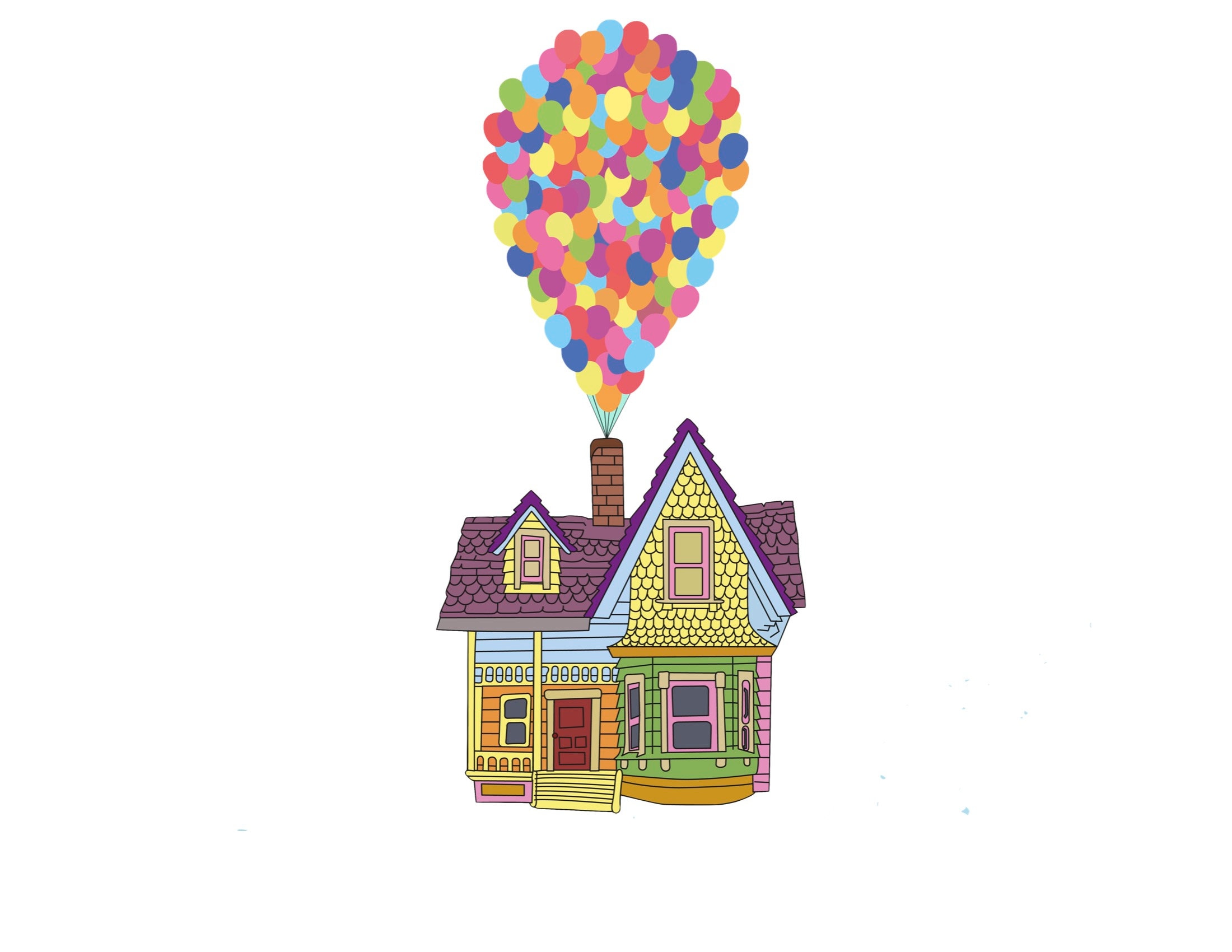 UP House Con Globos SVG PNG Descarga Digital La Aventura Est Ah Fuera 