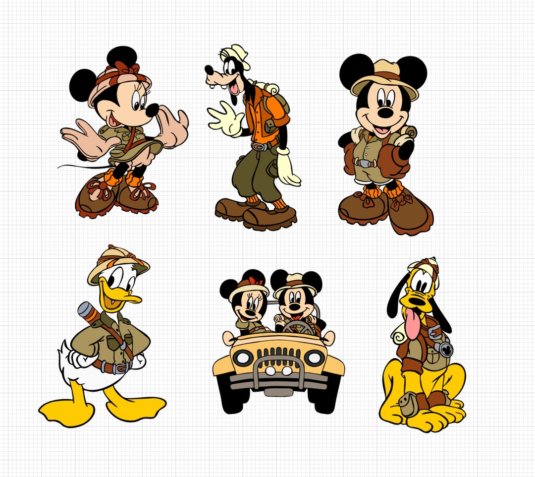 Mickey Safari SVG Bundle Digital Download Etsy