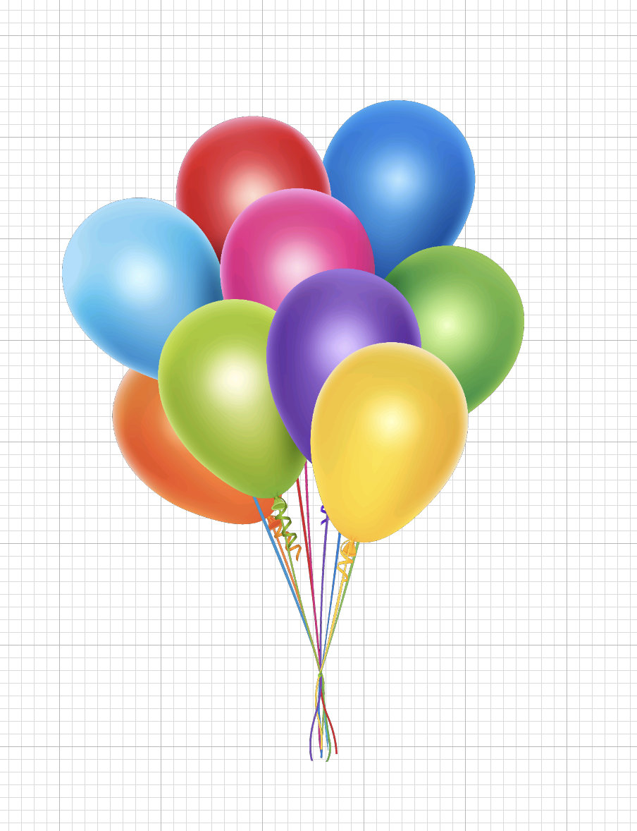 Balloons PNG - Digital Download