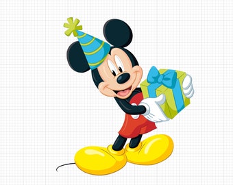 Mickey Birthday PNG - Digital Download