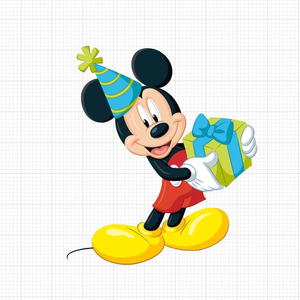 Mickey Birthday PNG - Digital Download