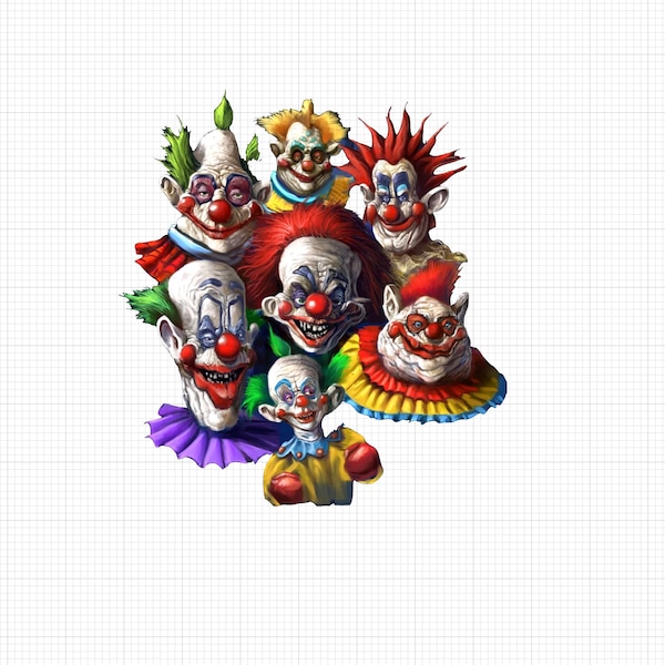 Killer Clowns PNG - Digital Download