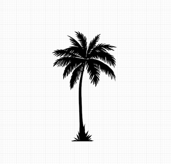 White Palm Tree Png Free: Palm Tree Clip Tropical Trees Png Black