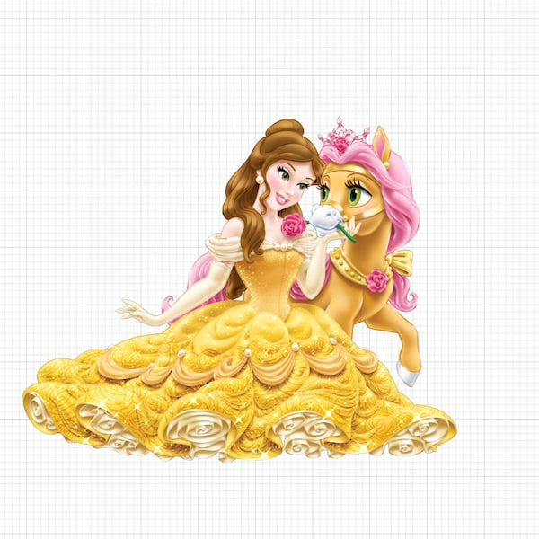 Princess Belle - PNG - Digital Download