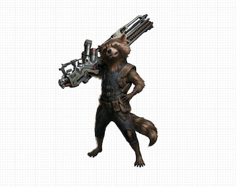 Rocket Guardians of the Galaxy PNG - Digital Download