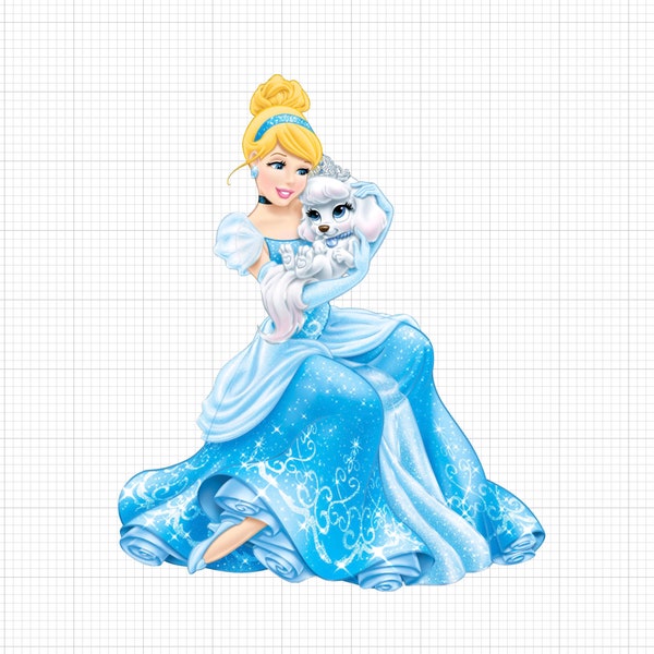 Cinderella Princess - PNG - Digital Download