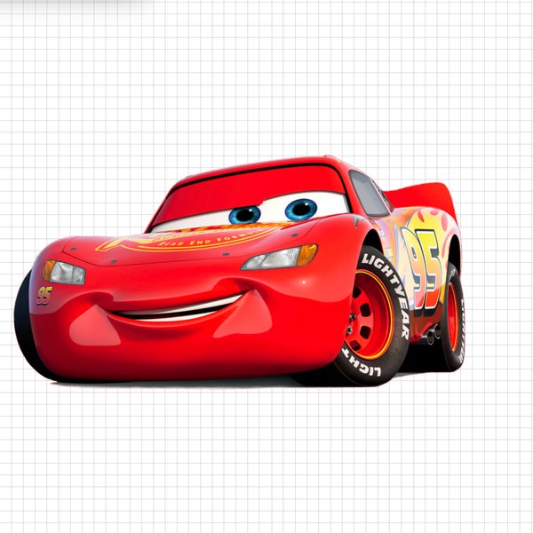 Cars Lightning McQueen PNG - Digital Download