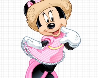 Minnie Mouse Farm PNG - Digital Download