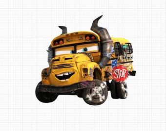 Miss Fritter Cars 3 - PNG - Digital Download