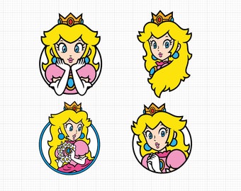 Princess Peach PNG - Digital Download