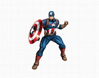Captain America PNG - Instant Digital Download