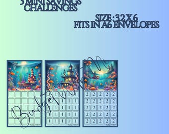 Under the Sea Mini Savings Challenges | Savings Challenge | Digital Download