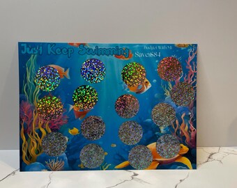 Sea Themed Scratch Off Savings Challenges | Size 7x5