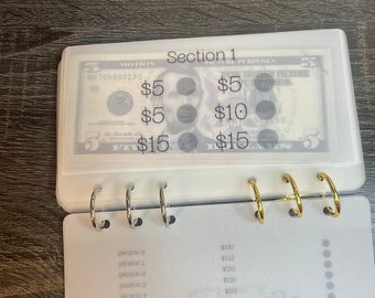 Buste singole OOPS dalla Sfida Risparmio 1K / Buste per contanti in pergamena opaca / Sfida buste A6 (LEGGI DESCRIZIONE)