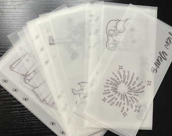 Decorative Holidays Bundle A6 | Money Binder | Cash Envelope System | Matte Envelopes | Vellum Cash Envelopes