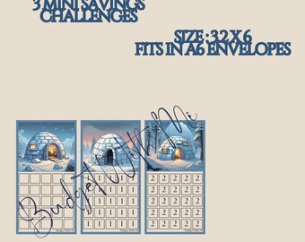 Igloo Mini Savings Challenges | Savings Challenge | Digital Download