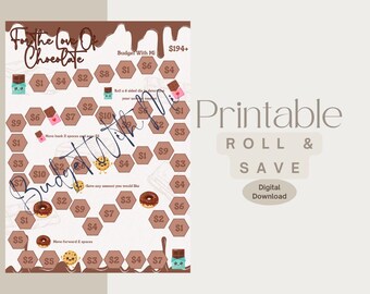 For The Love Of Chocolate | Savings Challenge | Digital Download | Full Size Page