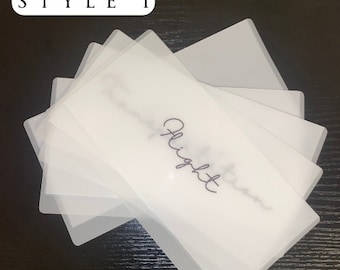 OOPS Style 1 Vellum Cash Envelopes A6 and A7 | Money Binder | Cash Envelope System | Matte Envelopes (READ DESCRIPTION)