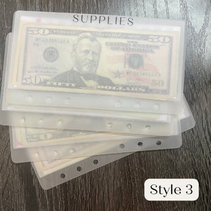 OOPS Style 3 Vellum Cash Envelopes A6 and A7 | Money Binder | Cash Envelope System | Matte Envelopes (READ DESCRIPTION)