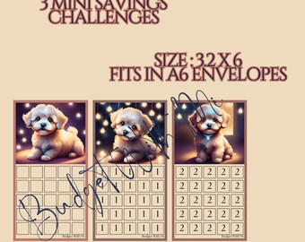 Puppy Mini Savings Challenges | Savings Challenge | Digital Download