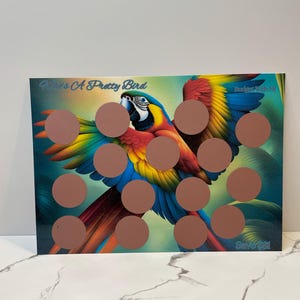 Animal Themed Scratch Off Savings Challenges | Size 7x5