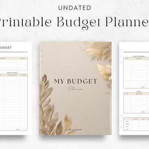 Digital Download |Undated Printable Budget Planner | Financial Planner | Budget Notebook | 12 Month Planner | 2024 Planner | 8.5x11 inches |