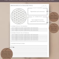 The 369 Method Printable Template (PDF) - Etsy